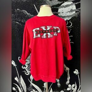 VTG 1990s Express Red Sweatshirt